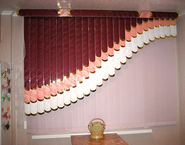 мультифактурные шторы жалюзи на кухню фото