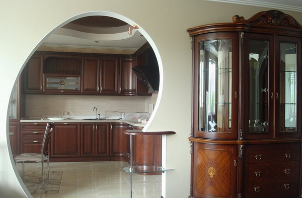 арка на кухне фото
