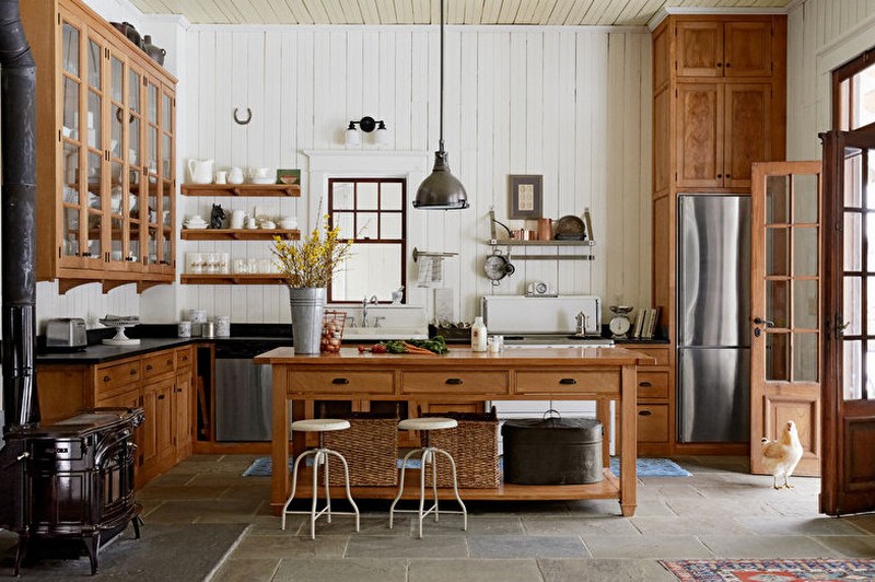 кухня в деревенском стиле фото